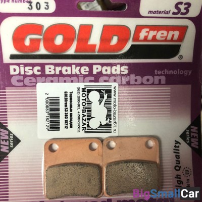 Тормозные колодки GOLDfren S3 303 18212