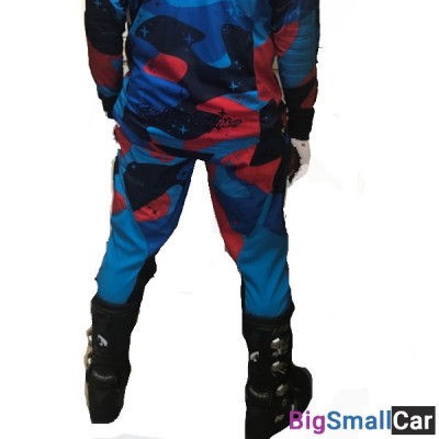 Мотобрюки кроссовые TroyLee Design SeAir CosmicCamo blue 36 150-0053