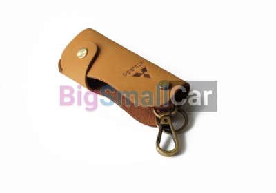 Чехол Для Ключей Mitsubishi Универсальный, Кожаный, Бежевый bgt989