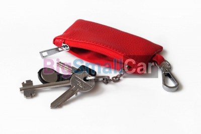 Чехол Для Ключей Audi Универсальный, Кожаный, Красный bgt1055