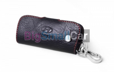 Чехол Для Ключей Hyundai Универсальный, Кожаный, Цвет Нити Красный bgt1056