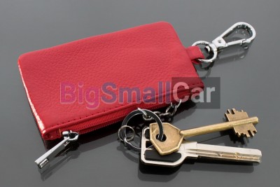 Чехол Для Ключей, Универсальный, Кожаный С Тиснением, Красный bgt1075