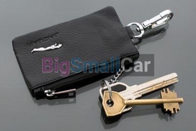 Чехол Для Ключей Jaguar Универсальный, Кожаный С Металическим Значком, Черный bgt1080